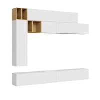 Composizione parete soggiorno A106 L.208 P.39,2 - ISOKA