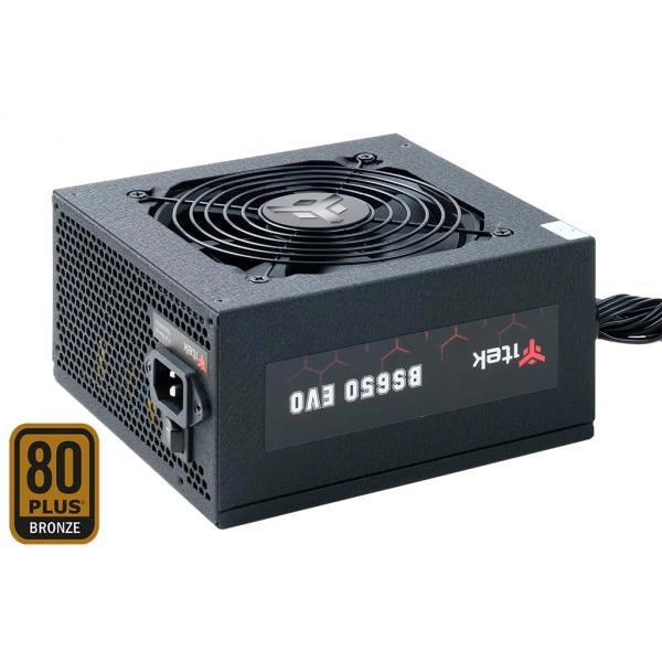 Alimentatore Itek BS650 Evo - 650W Output - Semi-Modulare - Ventola HDB 12cm - 80 Plus EU Bronze - PFC Attivo - ATX