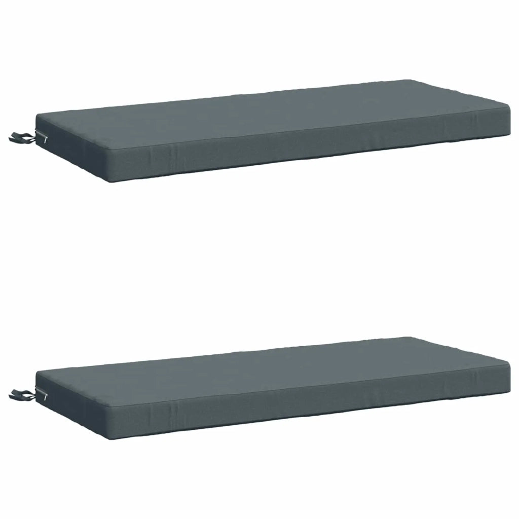 Cuscini per Panchina a 2 Pezzi SOEST 2 pz 100% Poliestere Blu 950193