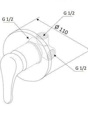 Miscelatore doccia Astro 2 - Mariani