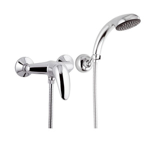 Rubinetto esterno doccia con doccia duplex e leva frontale - serie ten