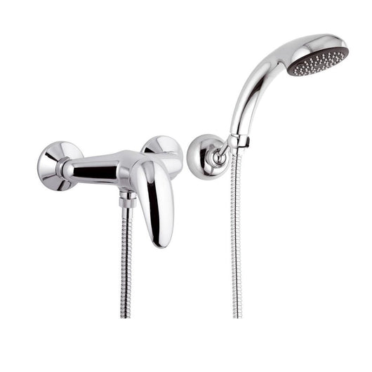 Rubinetto esterno doccia con doccia duplex e leva frontale - serie ten