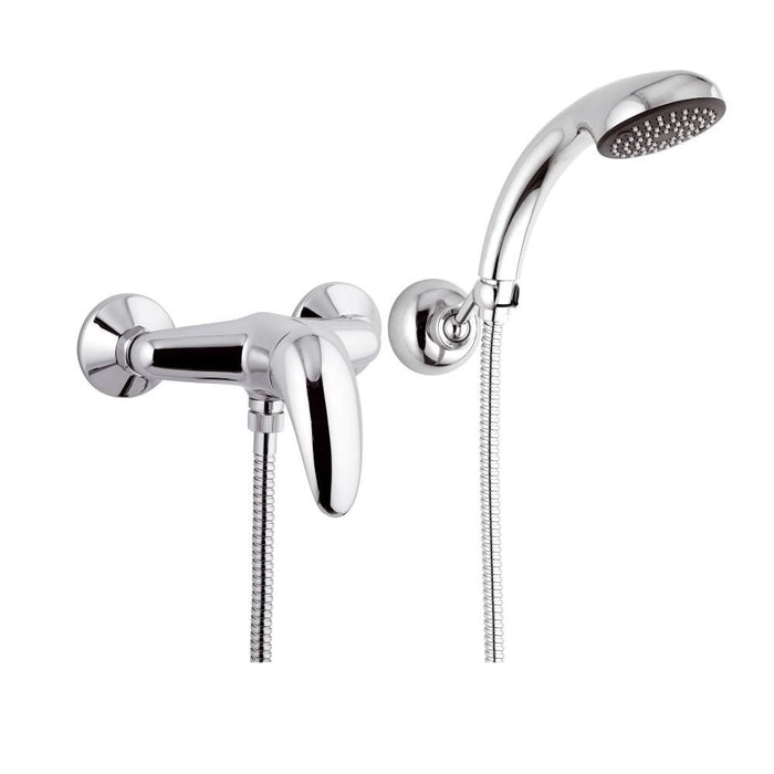 Rubinetto esterno doccia con doccia duplex e leva frontale - serie ten