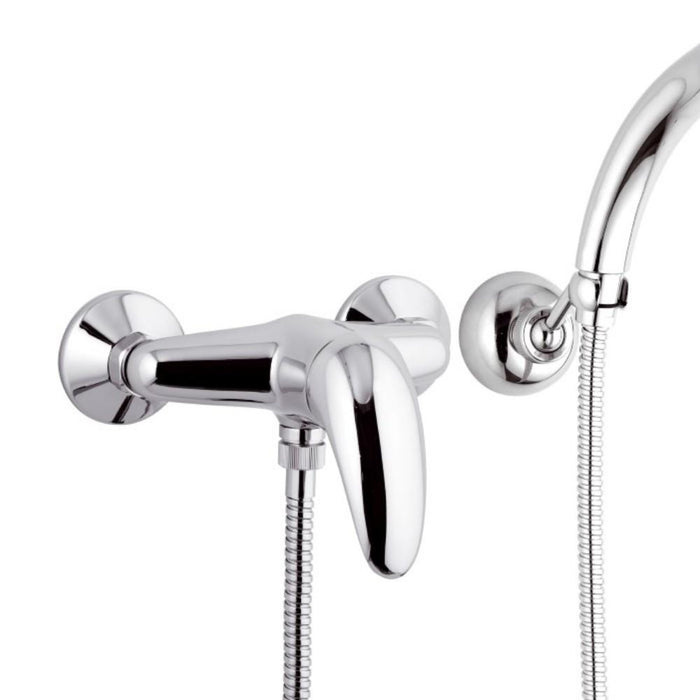 Rubinetto esterno doccia con doccia duplex e leva frontale - serie ten