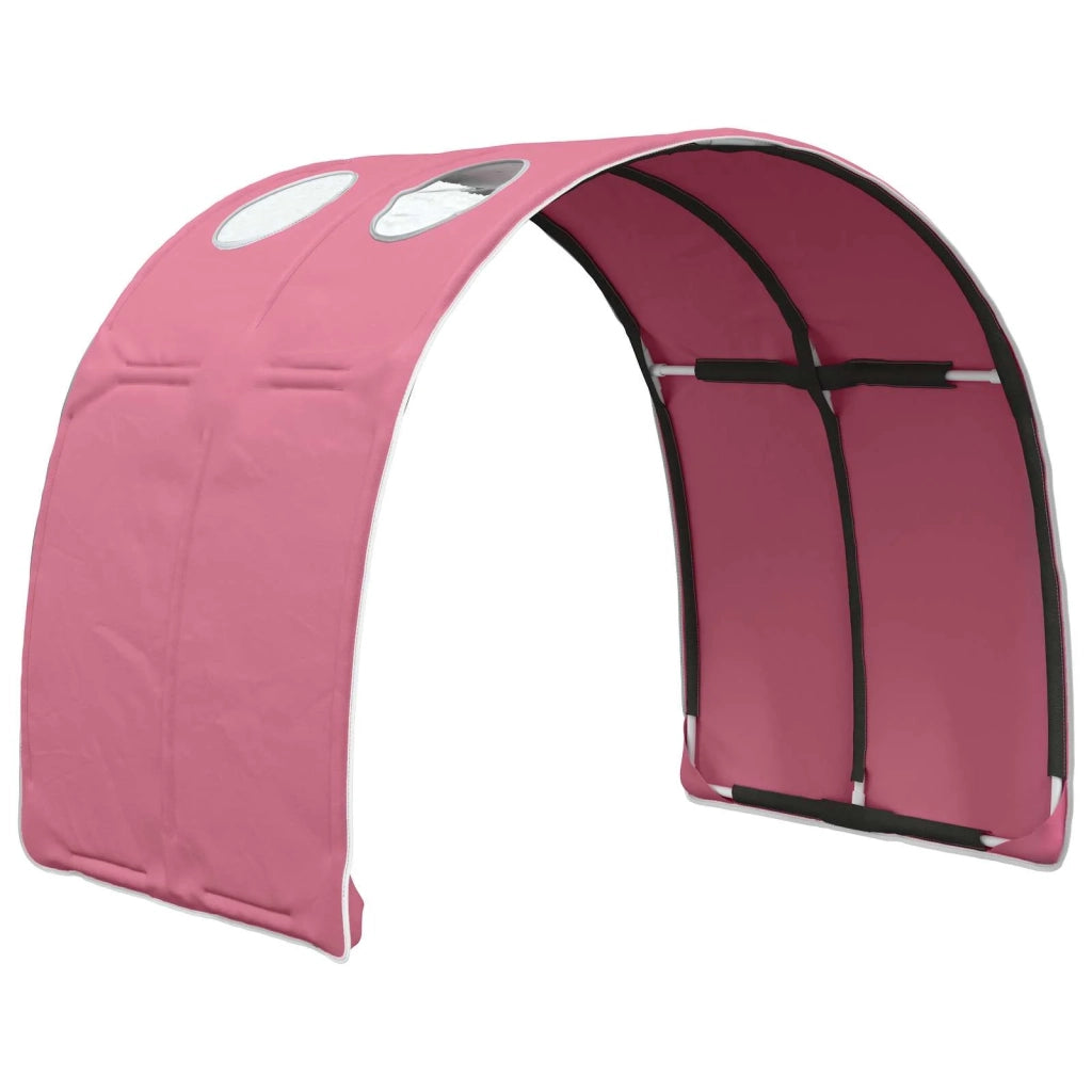 Tunnel per Letto 2 pcs Rosa 211 x 67.5 x 2 cm Poliestere