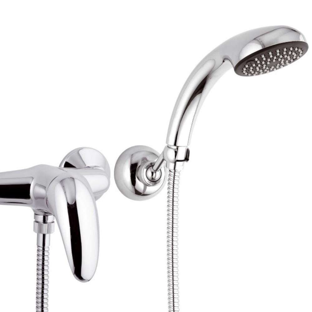 Rubinetto esterno doccia con doccia duplex e leva frontale - serie ten