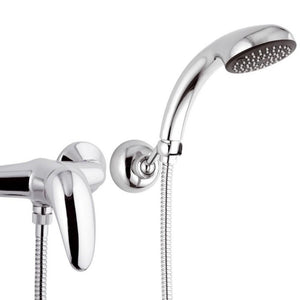 Rubinetto esterno doccia con doccia duplex e leva frontale - serie ten