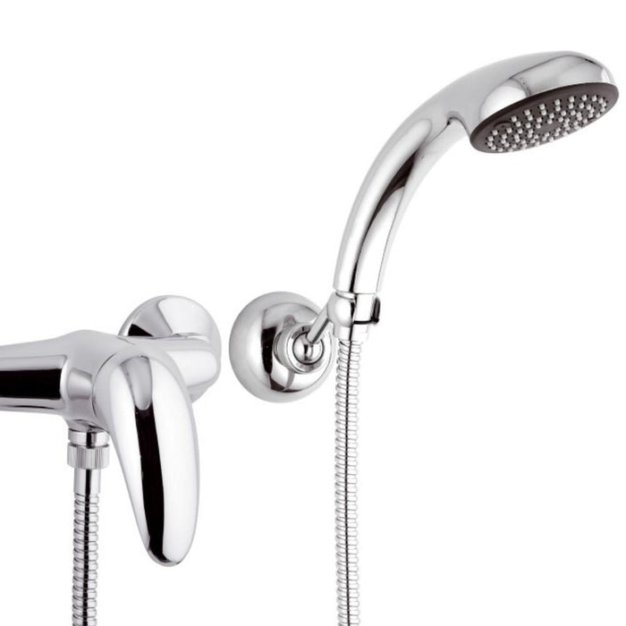 Rubinetto esterno doccia con doccia duplex e leva frontale - serie ten