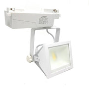 Trade Shop - Faro Proiettore Orientabile 30w Luce 6500k 4000k Faretto Led Cob Binario F30w-6a -