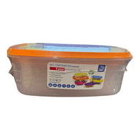 SET 6 CONTENITORI PER ALIMENTI IMPILABILI