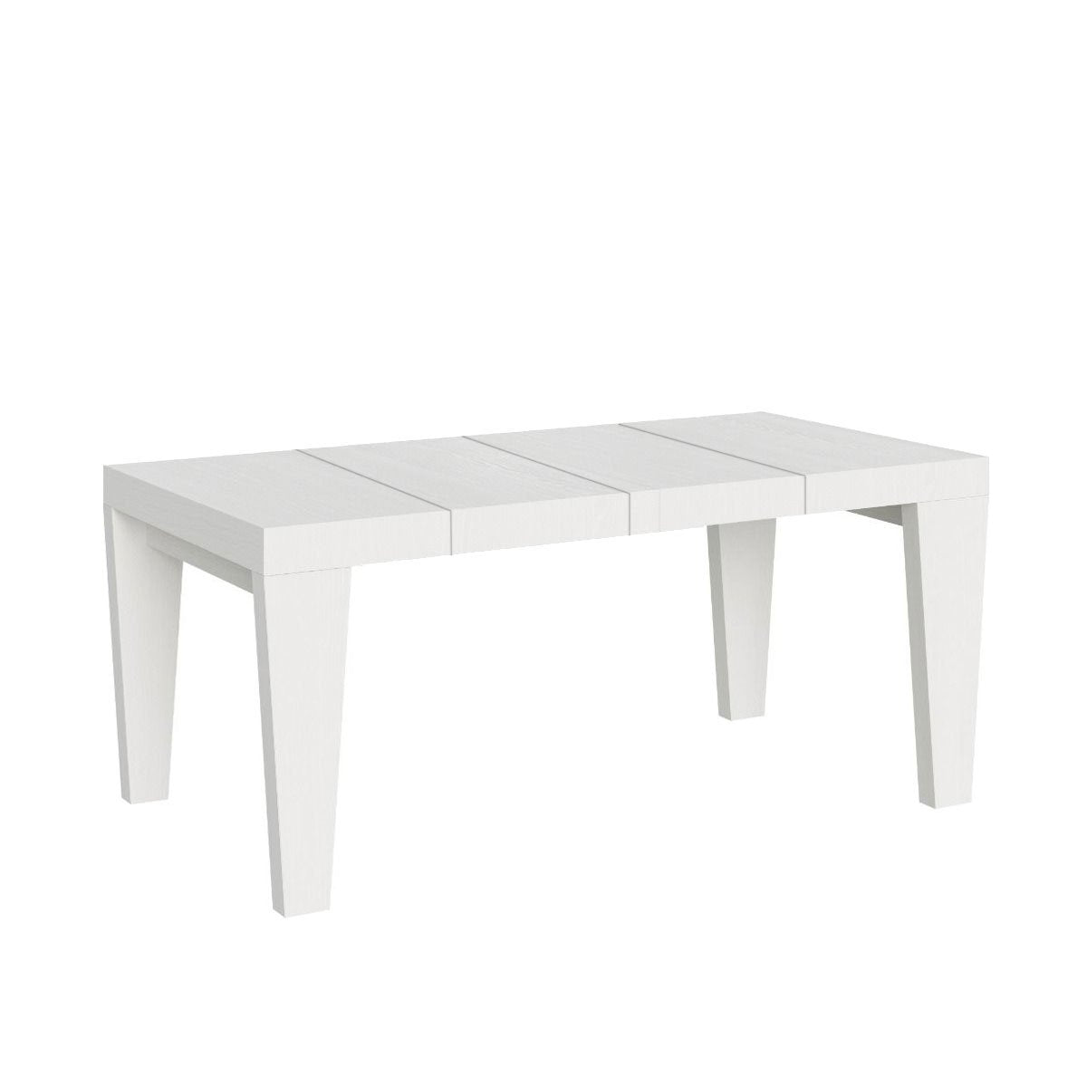 Tavolo da pranzo Allungabile - SPIMBO PREMIUM Dimensioni: 90x130/234, Colore: Bianco Frassino