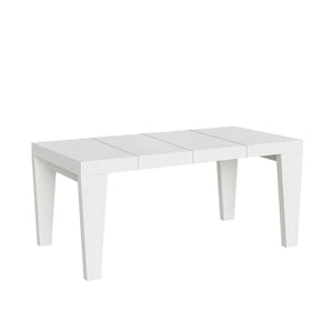 Tavolo da pranzo Allungabile - SPIMBO PREMIUM Dimensioni: 90x140/244, Colore: Bianco Frassino