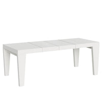 Tavolo da pranzo Allungabile - SPIMBO PREMIUM Dimensioni: 90x160/264, Colore: Bianco Frassino