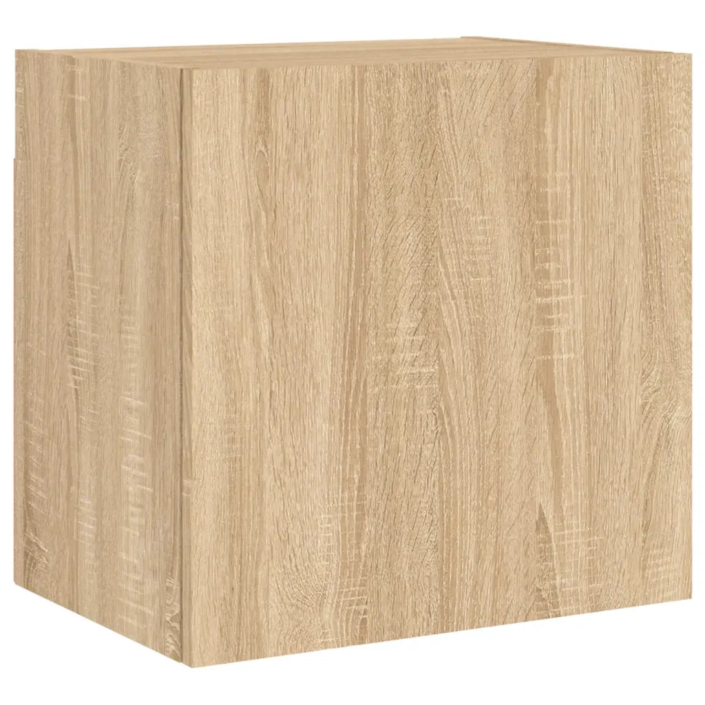 Mobili TV a Muro 4pz Rovere Sonoma in Legno Multistrato 3216430