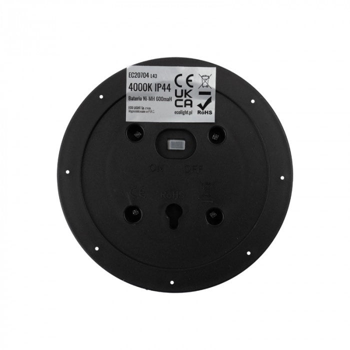 Lampada solare giardino Ecolight con crepuscolare 4000K IP44