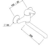 Miscelatore Monocomando Lavello a Muro - linea Astro 2 - Mariani