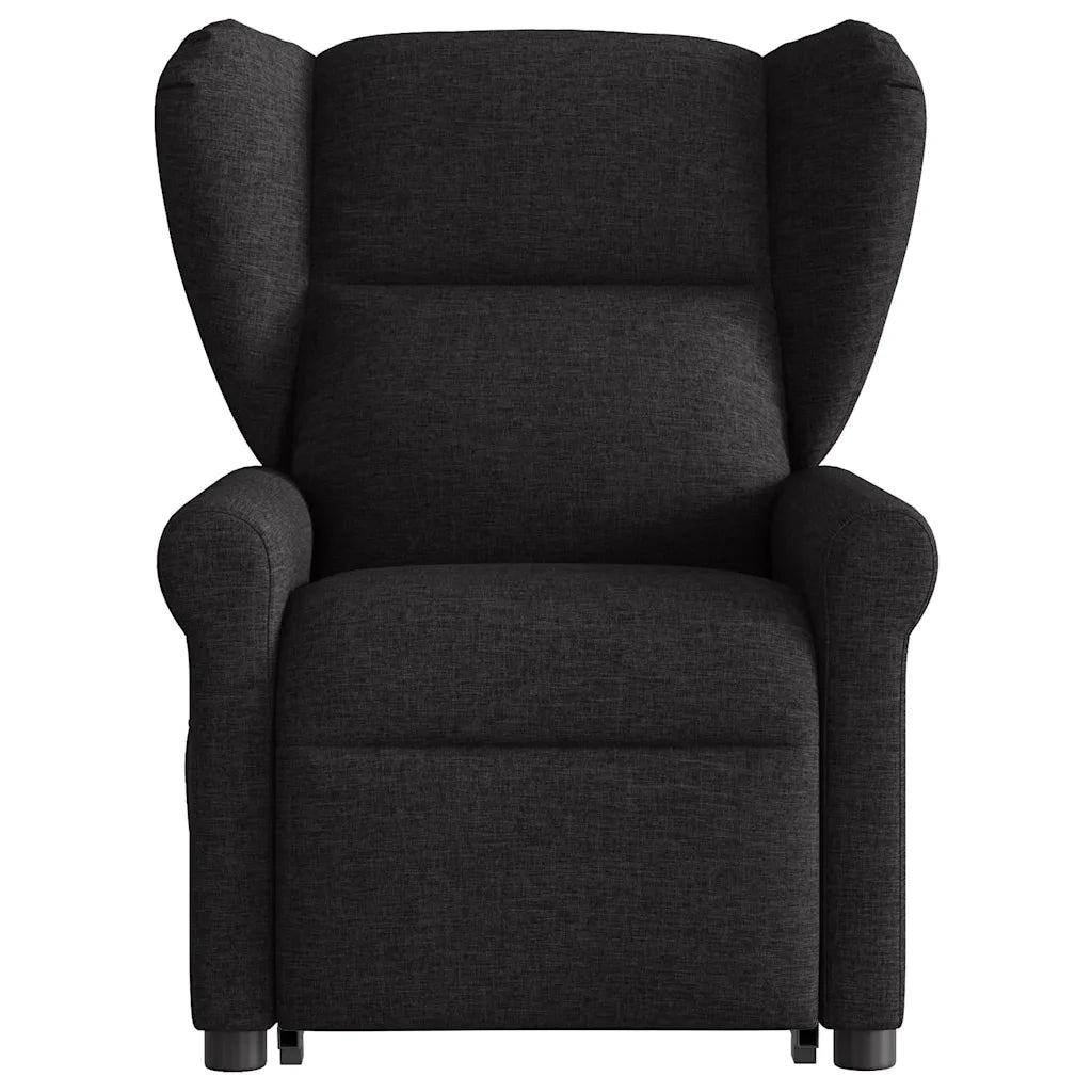 Poltrona Alzapersona Massaggiante Elettrica Nera in Tessuto 3303406