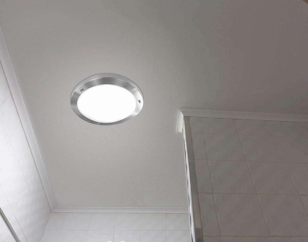 Plafoniera Candellux Aquila IP44 E27 31cm argento bianco