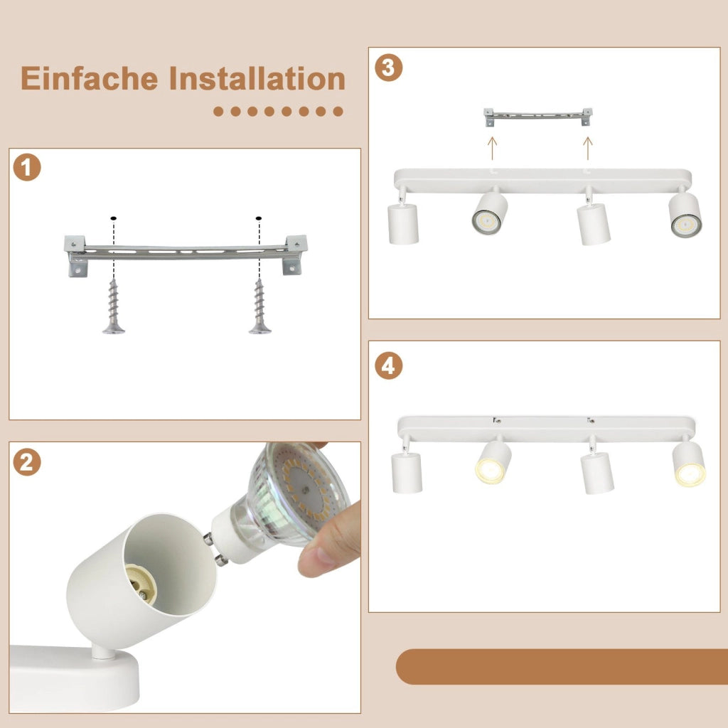 ZMH Faretto da soffitto LED rotondi GU10 moderni per soggiorno camera letto