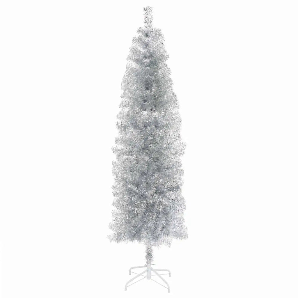 Albero di Natale Artificiale Slim con Palline 180 cm 300 LED 3461227