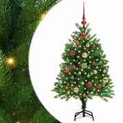 Albero di Natale | Decorazioni natalizie con 150 LED con supporto Verde 120 cm PE