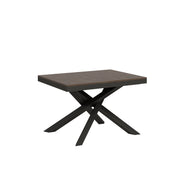 Tavolo allungabile 90x120/224 cm Volantis Evolution telaio Antracite - Noce