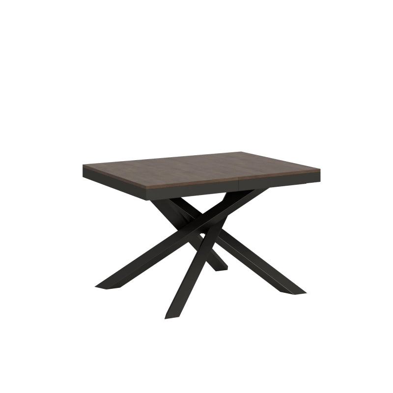 Tavolo allungabile 90x120/224 cm Volantis Evolution telaio Antracite - Noce
