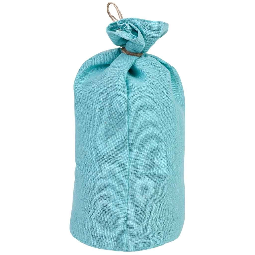 Fermaporta in cotone con stella blu, 12x12x25h cm
