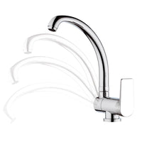 Rubinetto lavello con bocca alta girevole sottofinestra - serie dream