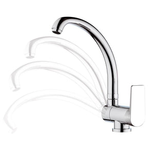 Rubinetto lavello con bocca alta girevole sottofinestra - serie dream