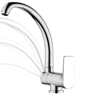 Rubinetto lavello con bocca alta girevole sottofinestra - serie dream