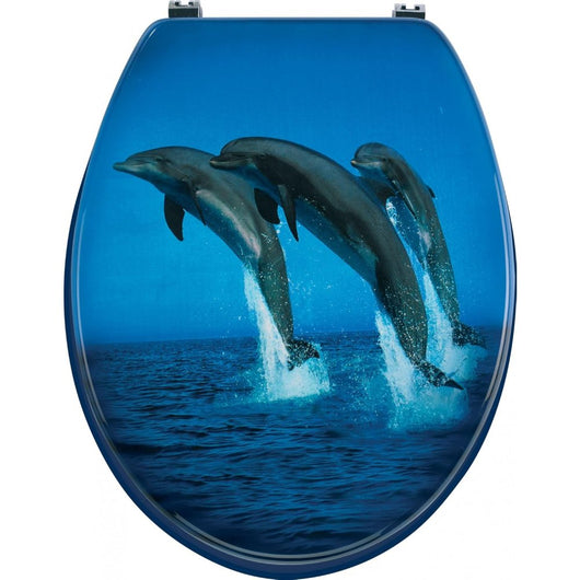 Sanwood 6094237 sedile del wc toilette jump in mdf, motivo, legn