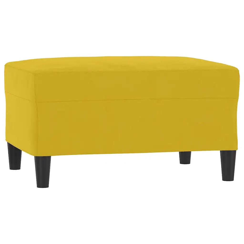 Set di Divani 3 pz con Cuscini giallo in Velluto 3201532