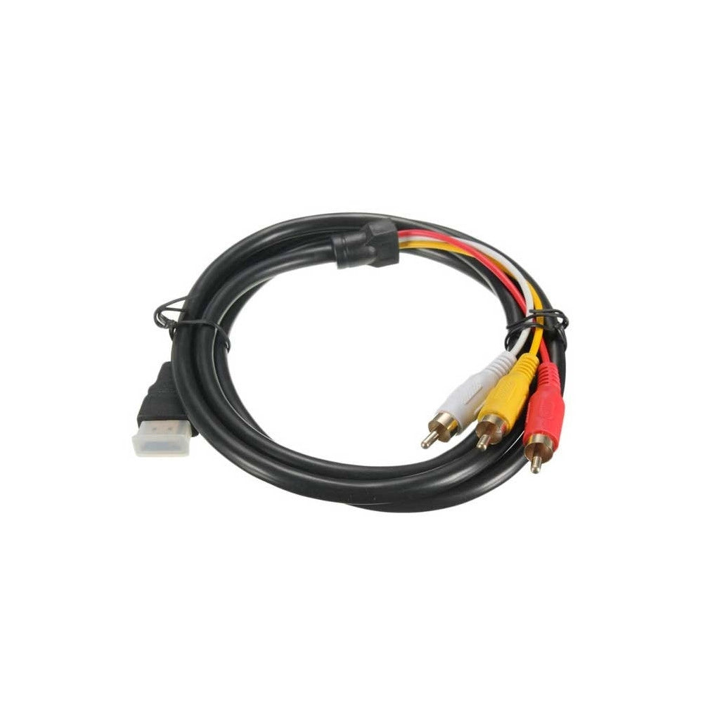 Trade Shop - Cavo Adattatore Convertitore Hdmi Maschio A 3 Rca Audio Video Av 1080p Hdtv 1,5m -