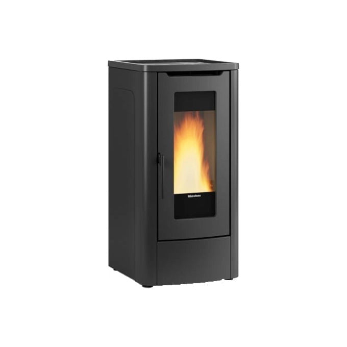 La Nordica 001285552 Dahiana PLUS VFS Stufa a Pellet Canalizzabile Efficienza 91% Classe A+ Potenza 10 kW Capacita' Tramoggia 30 Kg (52.5x55.8x108 cm) colore Nero