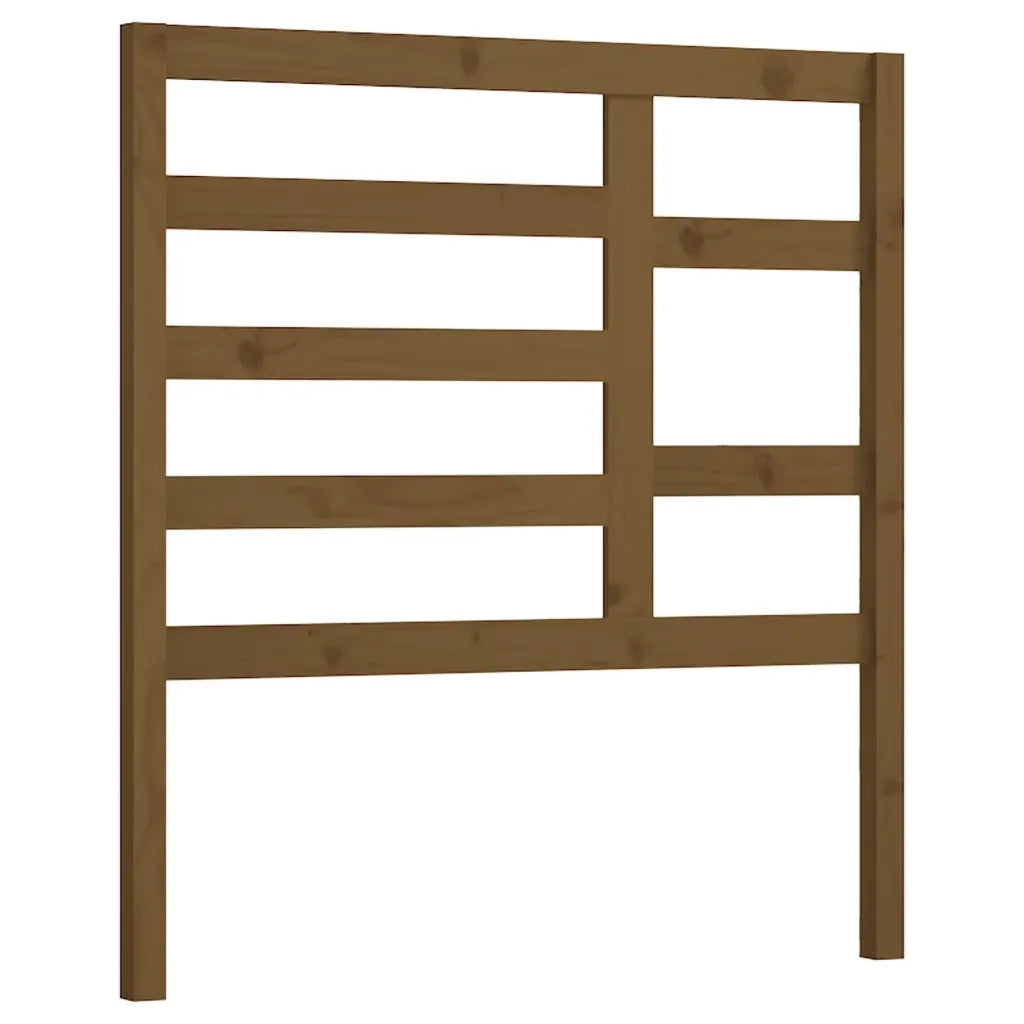 Testiera per Letto ambra 106x4x104 cm in Legno Massello di Pino 818128