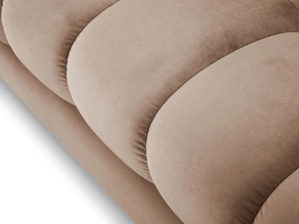Cosmopolitan Design - Divano "Bali" 4 posti in velluto beige 