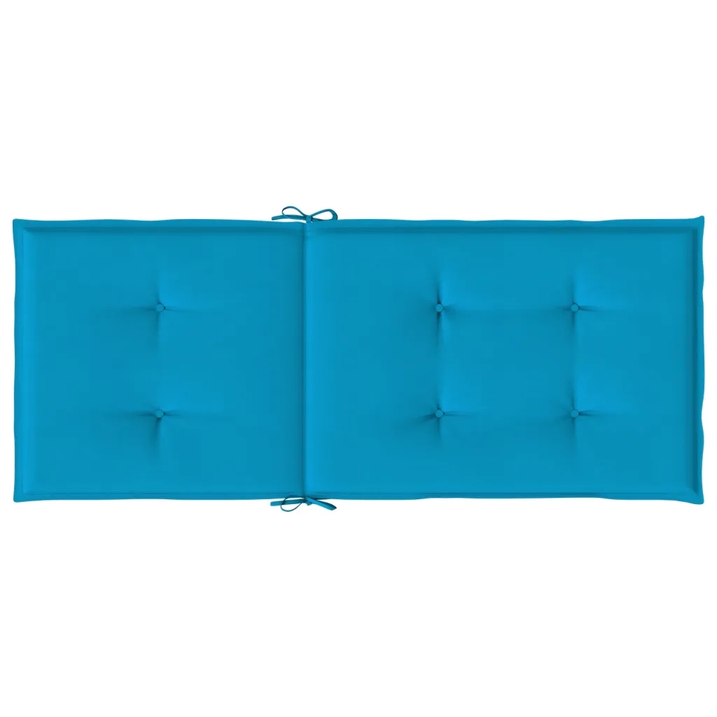 Cuscini per Sedie 6 pz | Cuscini per sedie Blu 120x50x3 cm in Tessuto