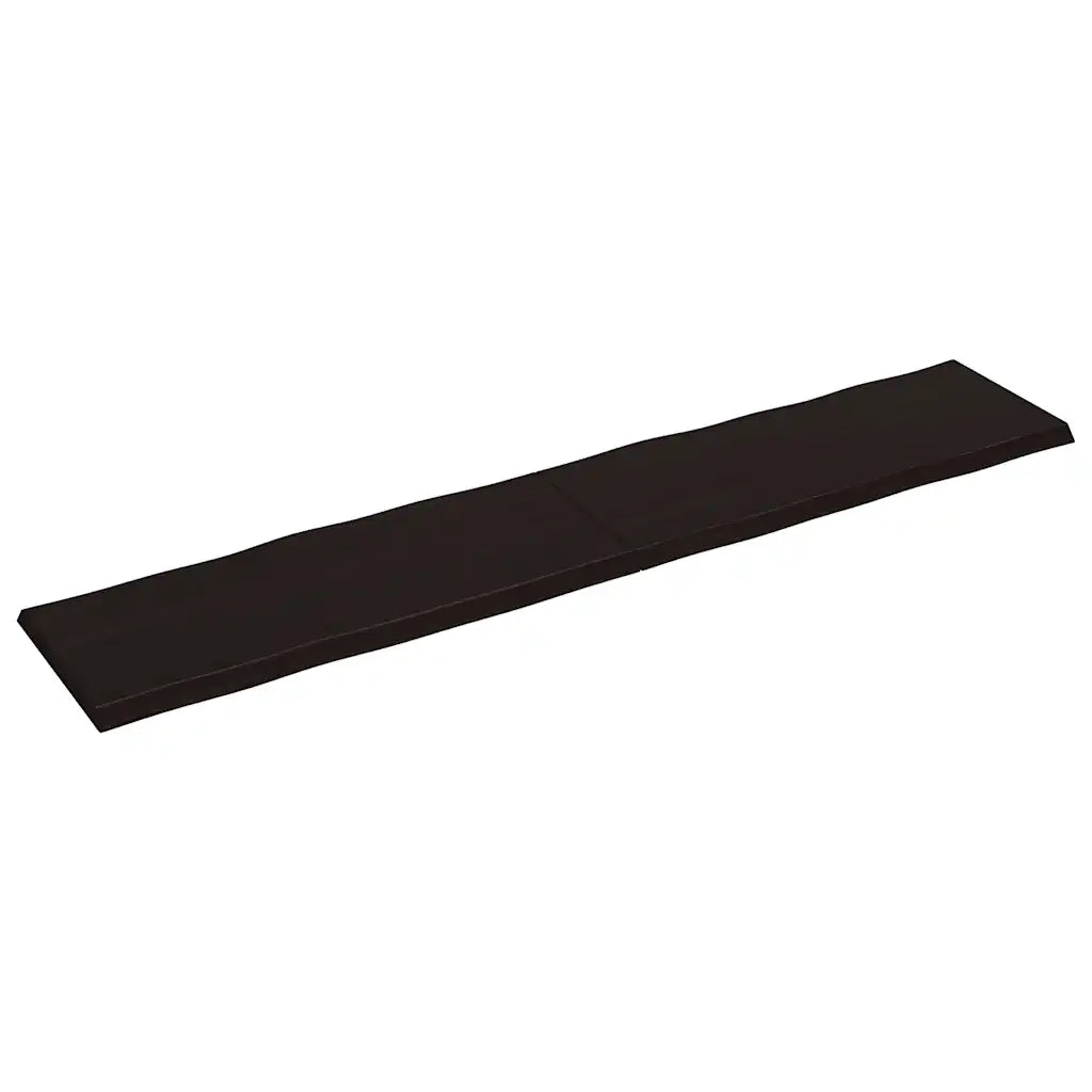 Piano Tavolo Marrone Scuro 200x40x(2-4)cm Rovere Non Trattatocod mxl 104644