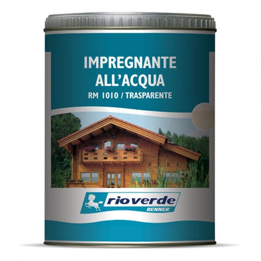 Renner rm 2,5 impregnante ecologico base acqua per esterni ed interni, colori disponibili  mogano