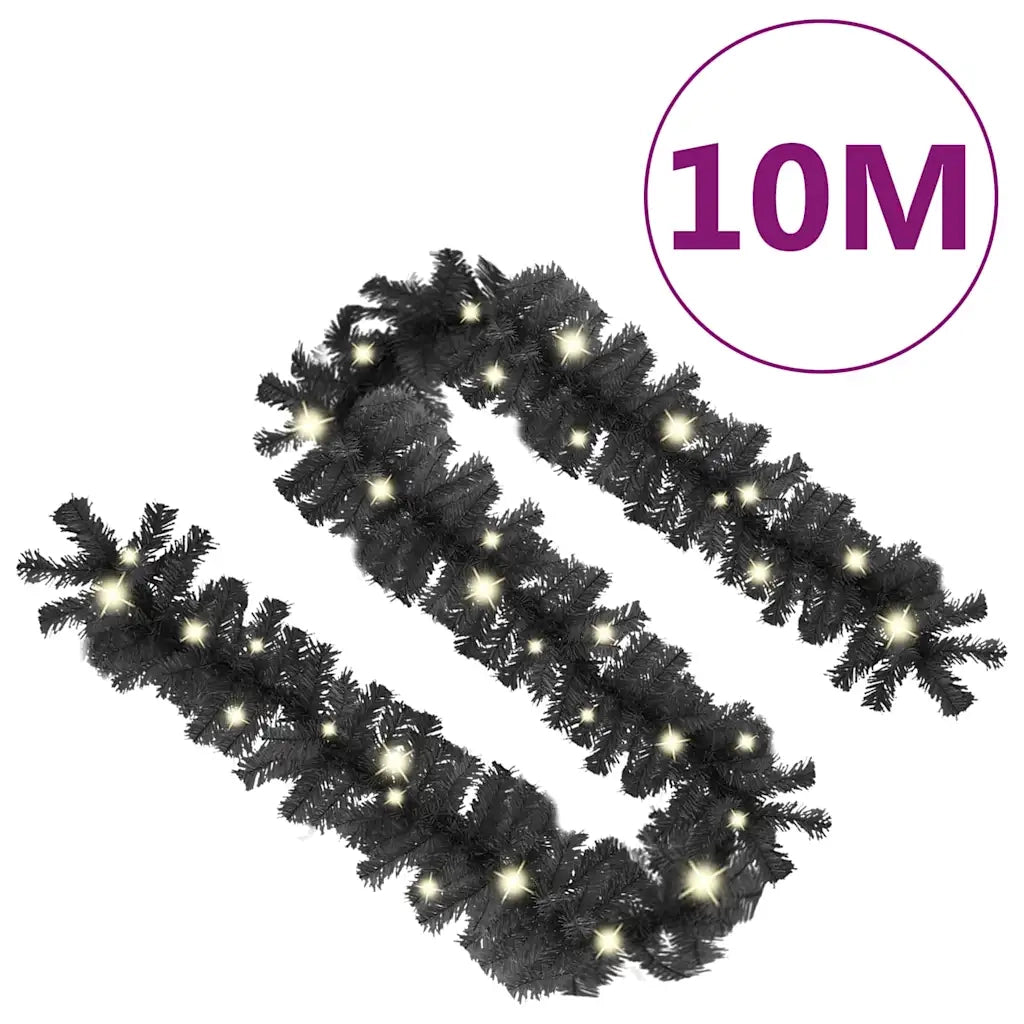 Ghirlanda Natalizia con Luci a LED 10 m Nera CFW7614300