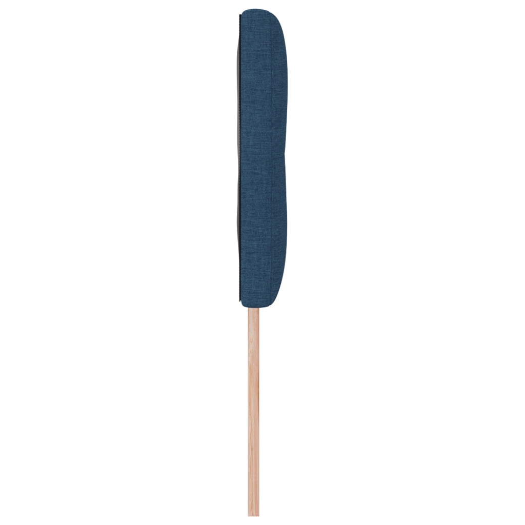 Testiera  con bottoni trapuntati Blu 140 cm Tessuto
