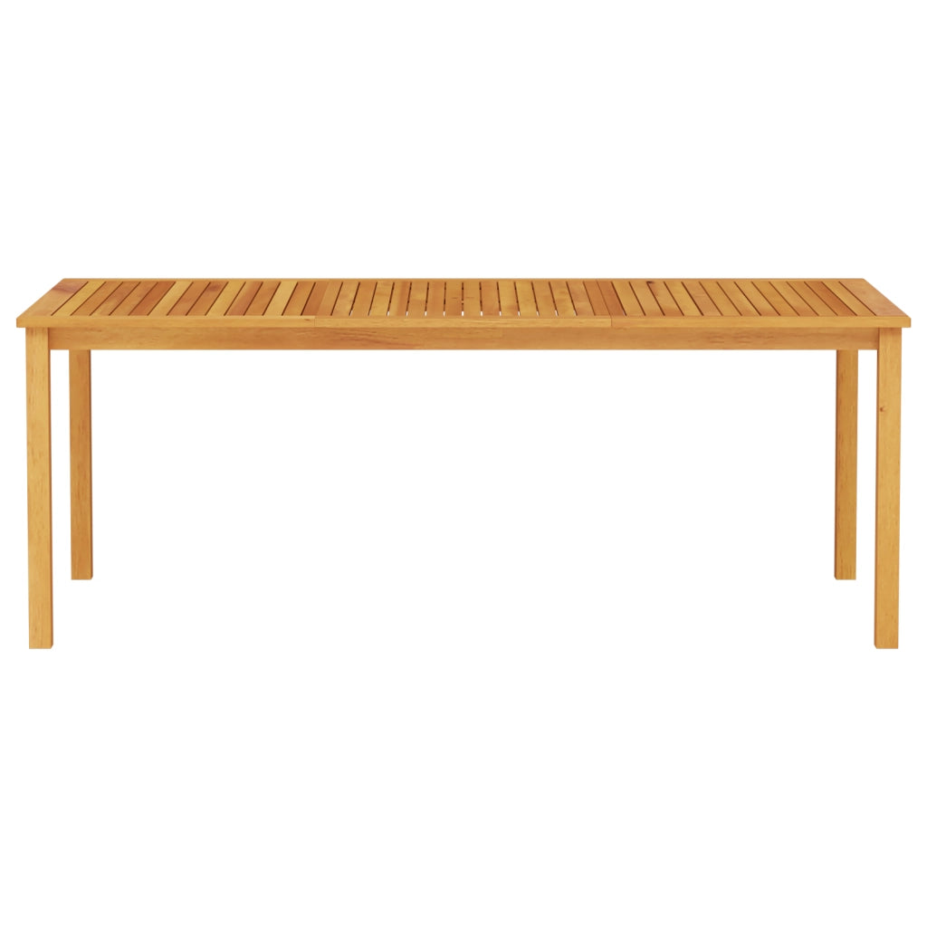 Set da pranzo da giardino 7 pezzi in legno di acacia solido pieghevole
