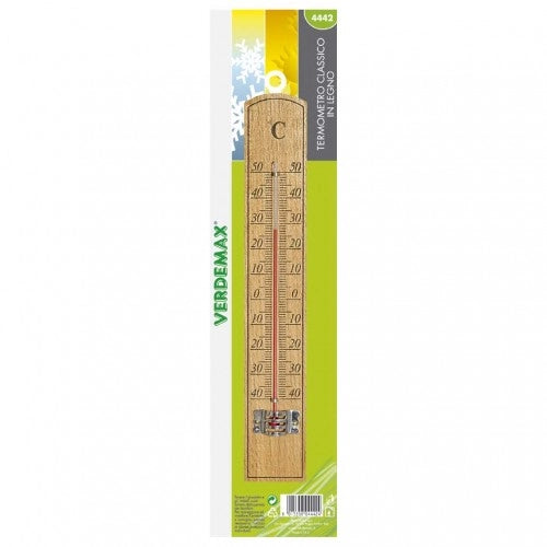Termometro in legno 36 cm
