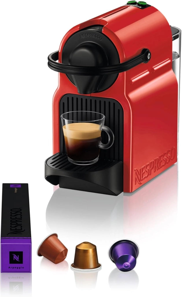 Krups Nespresso Inissia red, Macchina da caffè, Macchina per caffè espresso con capsule, Automatico compatto, Pressione 19 bar YY1531FD