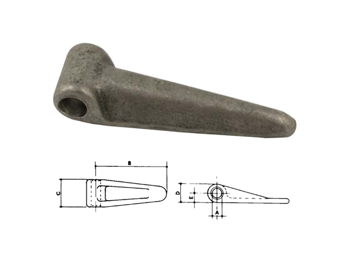 Cerniere bombate leggera, media e pesante Cermag - Bombata media