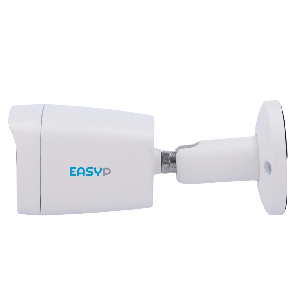 Telecamera Bullet IP AI EASY-P 8MP | Ottica 2.8 mm IR 40 m | Luce bianca 30 m | Microfono Installazione Plug & Play Supporta UMD e Motion Detect 2.0 IP67 | PoE | P2P | Metallo
