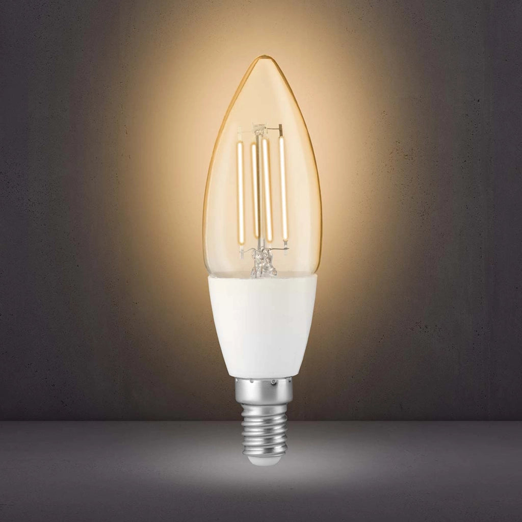 SMARTLIGHT130 Lampada a filamento intelligente a LED 4,5W E14 Wi-Fi Alecto Trasparente Alecto