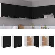 Mobili Pensili “Lyon” 2 pz Neri 50x31x60 cm 805079