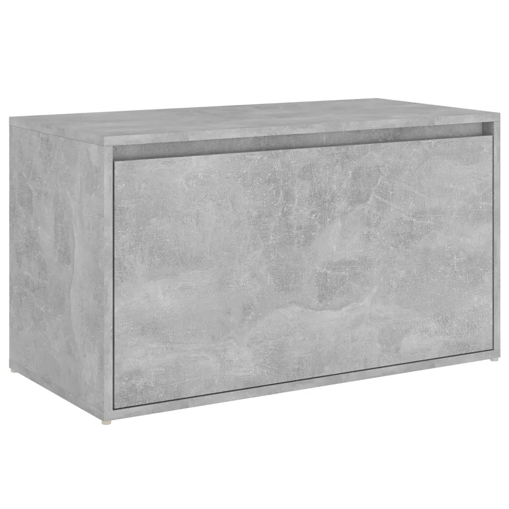 Panca da ingresso-Sgabello-Panca da Corridoio 80x40x45 cm Grigio Cemento in Truciolato